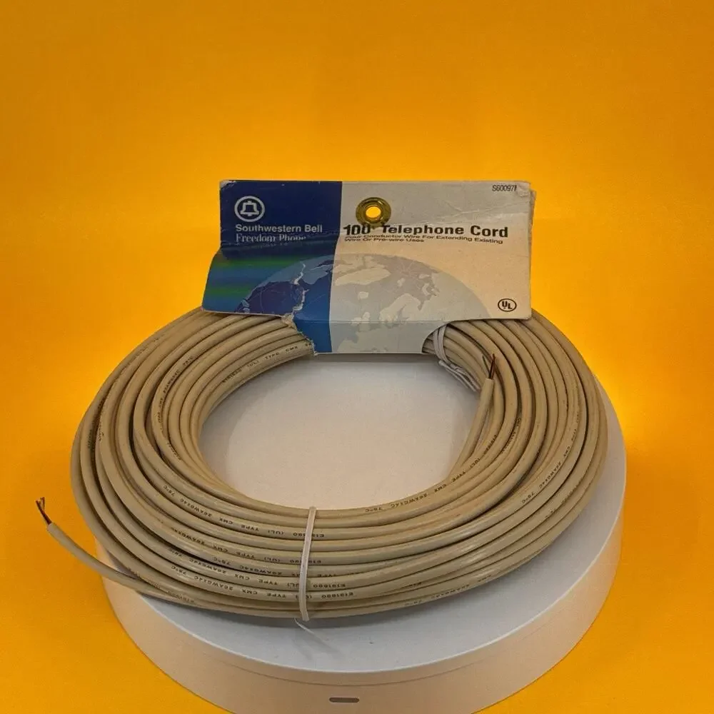 New Southern Bell 100' Telephone Cord - Long & Durable